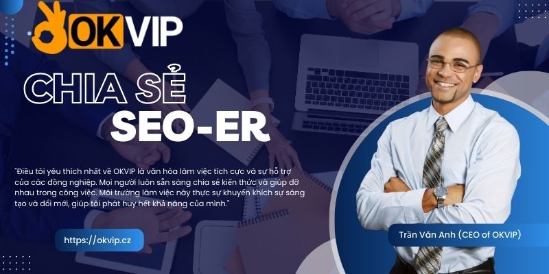 Anh Trần Văn Anh nói gì về công Việc SEO ở OKVIP