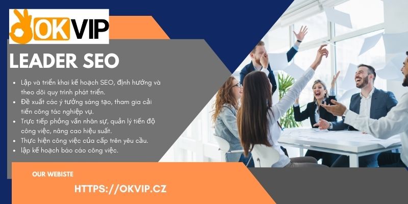 Mô tả chi tiết công việc leader SEO tại Liên minh OKVIP