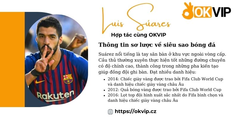 Thông tin sơ lược về siêu sao Luis Súarez