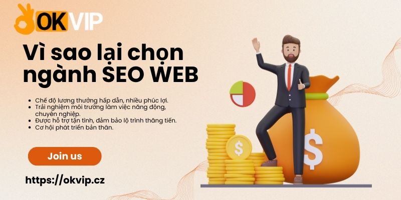 Quyền lợi khi ứng tuyển vị trí việc làm Seo web tại liên minh okvip