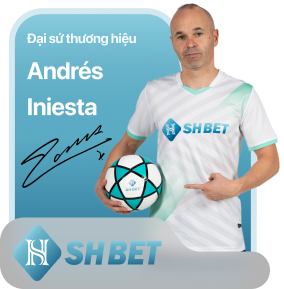 đại sứ thương hiệu của shbet - Andres iniesta